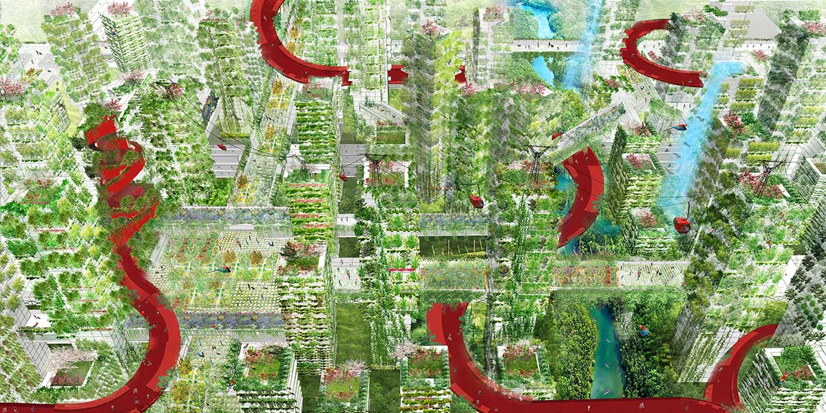 【幕男きいろ】幕男4th The Arth×URBAN FOREST Forest City | Shijiazhuang | Stefano Boeri Architetti