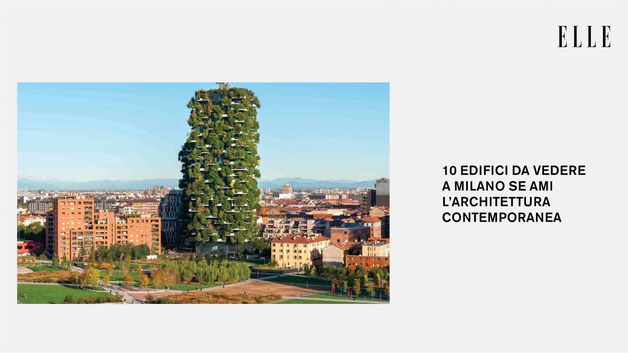 il bosco verticale su elle