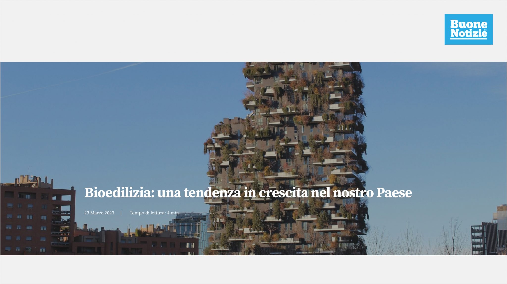 bosco verticale su buonenotizie.it