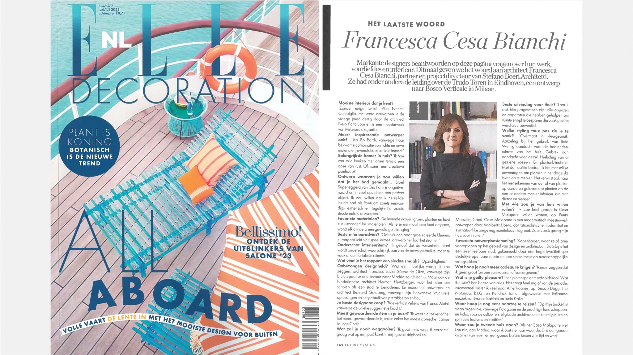 Francesca Cesa Bianchi su Elle Decoration NL