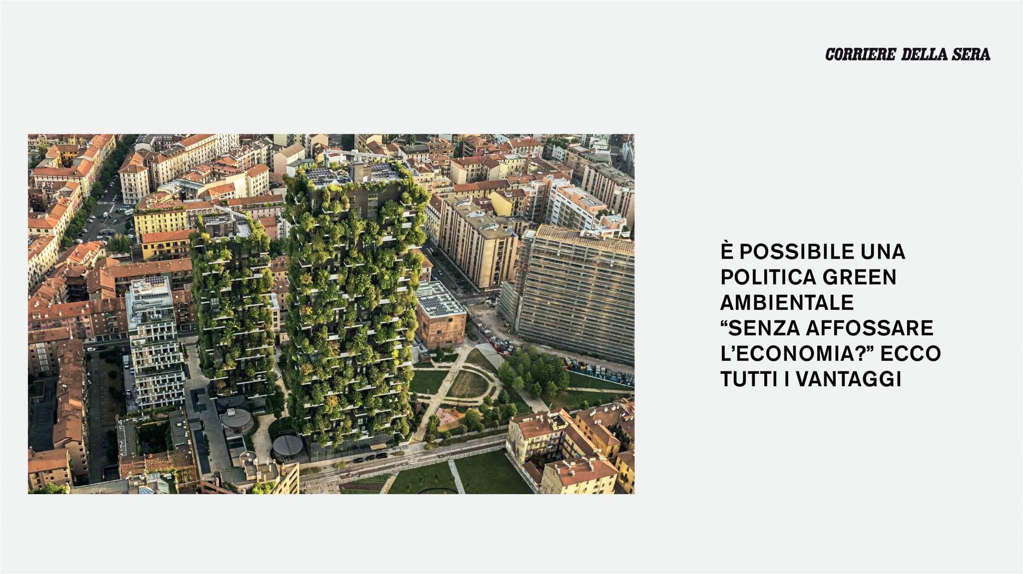 Bosco Verticale all'interno di Corriere della Sera Milano