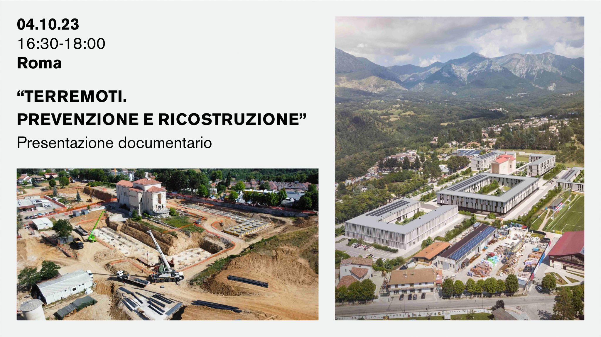 Presentato documentario terremoti prevenzione e ricostruzione