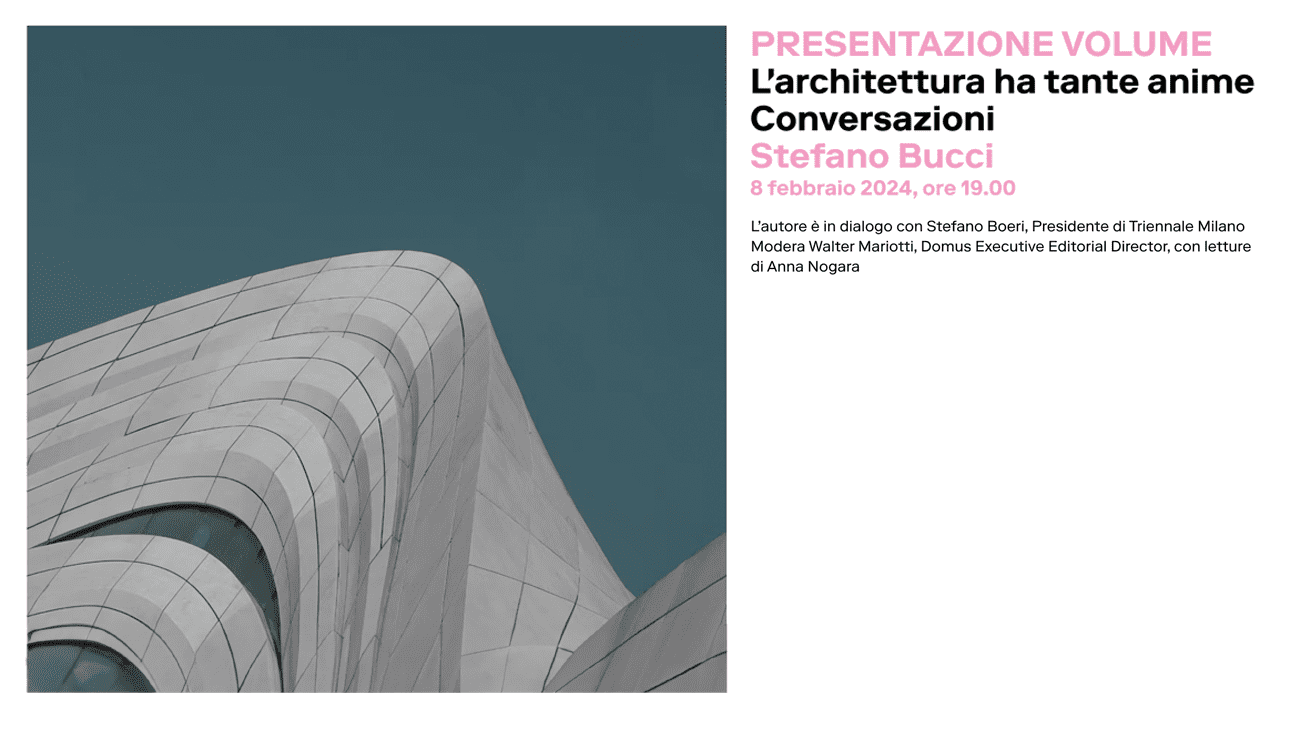 Stefano Boeri alla presentazione di L’architettura ha tante anime