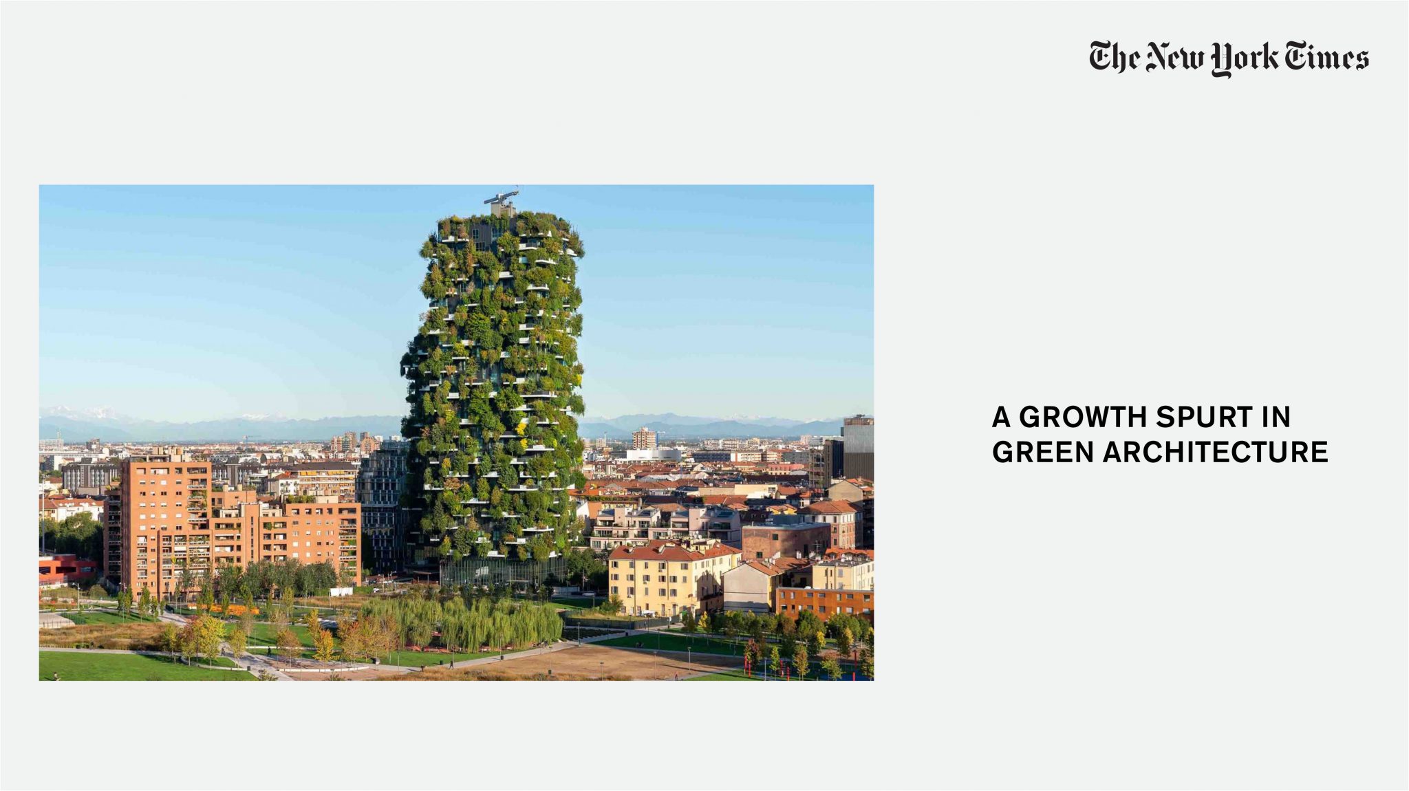 Bosco Verticale su New York Times