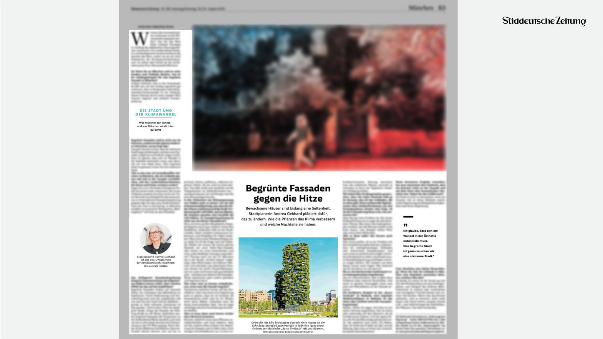 Bosco Verticale su Süddeutsche Zeitung