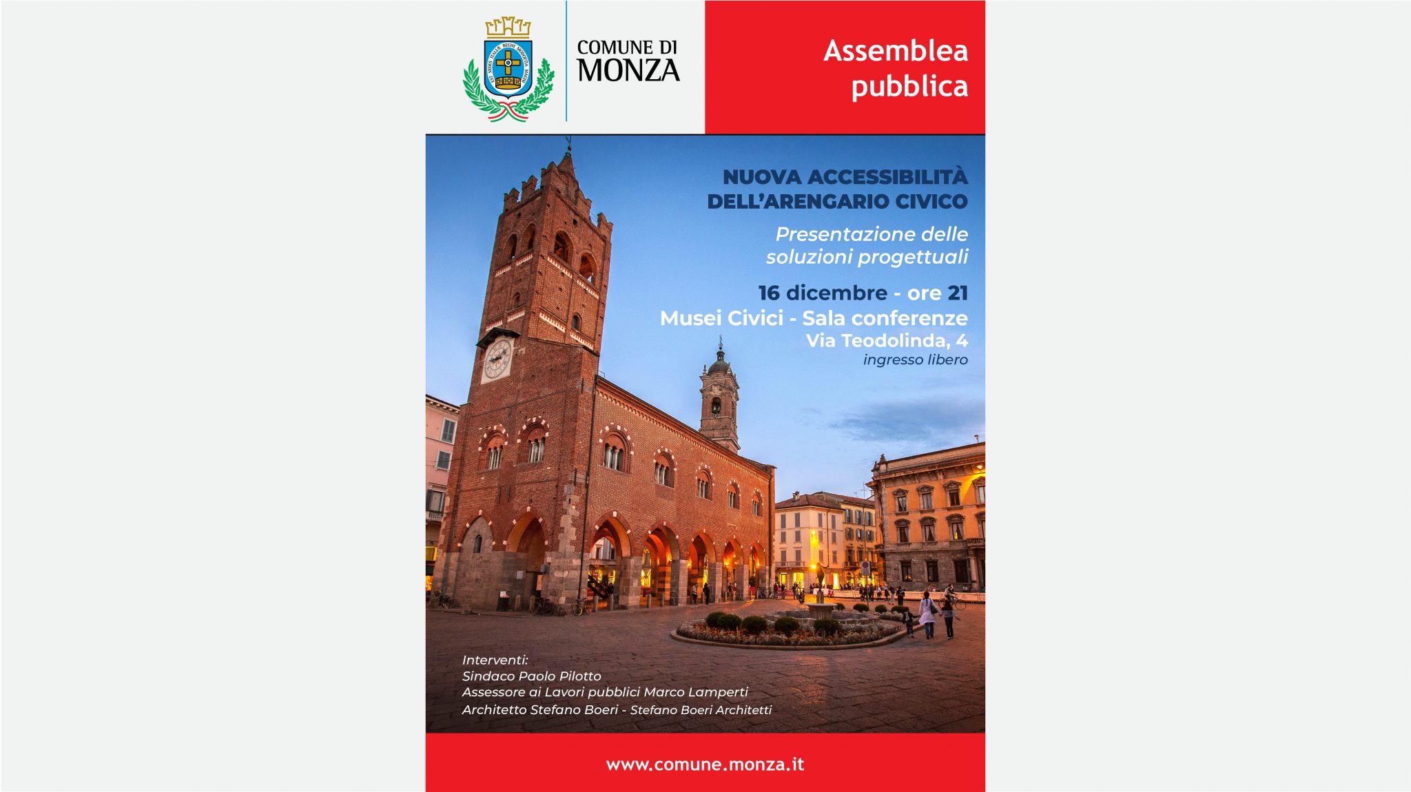 Assemblea pubblica arengario di monza